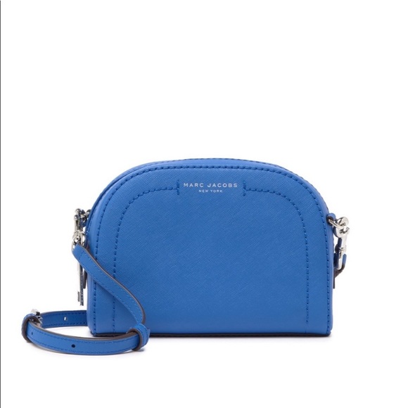 Marc Jacobs Handbags - Marc Jacobs Small Playback Saffiano Leather Crossbody Bag Sapphire Blue